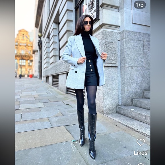 Zara Tailored Double Breasted coat - Picture 7 of 16